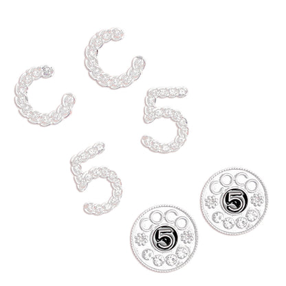 3 Pcs Designer COCO Stud Sets - Couturier Glam
