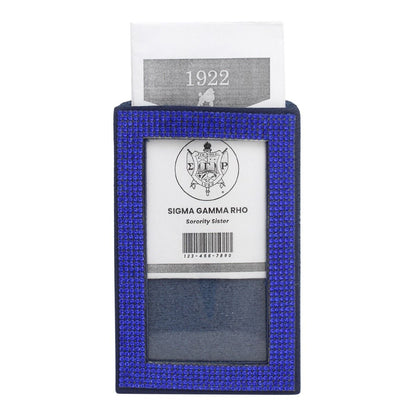 SGRHO Blue Sparkle Sorority Pride ID Badge Holder
