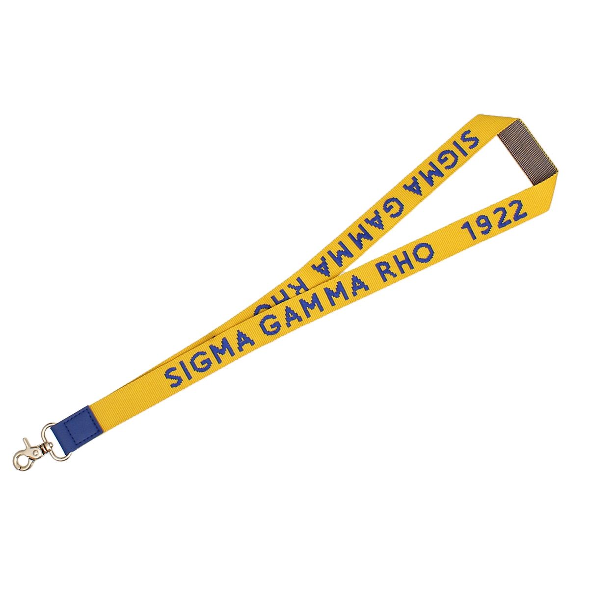 SGRHO Gold Canvas Lanyard ID Badge Clip Women