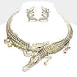 Alligator Rhinestone Statement Set
