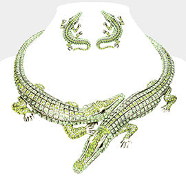 Alligator Rhinestone Statement Set