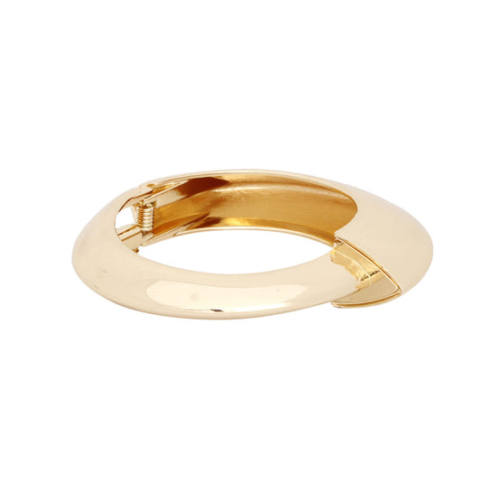 Cuff Angular Gold Futuristic Hinge Bracelet