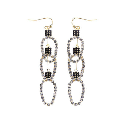 Clear Triple Xmas Light Earrings