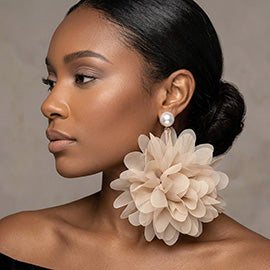 Grand Gardenia Earrings