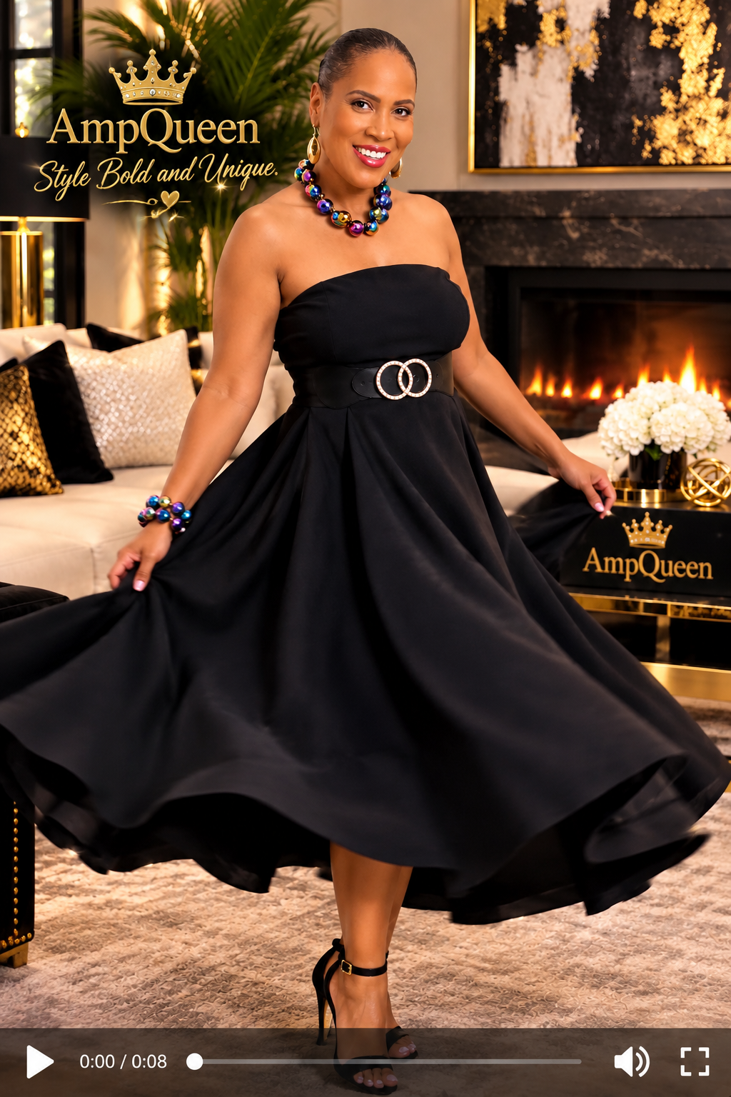 Strapless Fabulous & Flirty Midi Dress