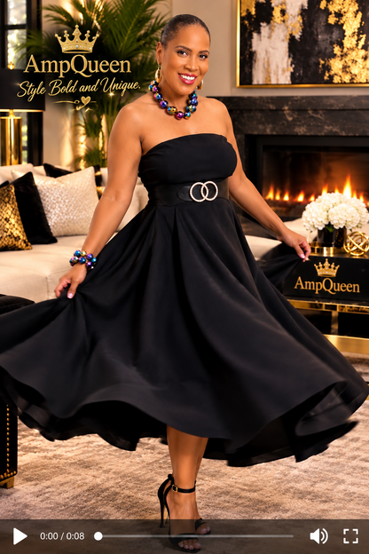 Strapless Fabulous & Flirty Midi Dress