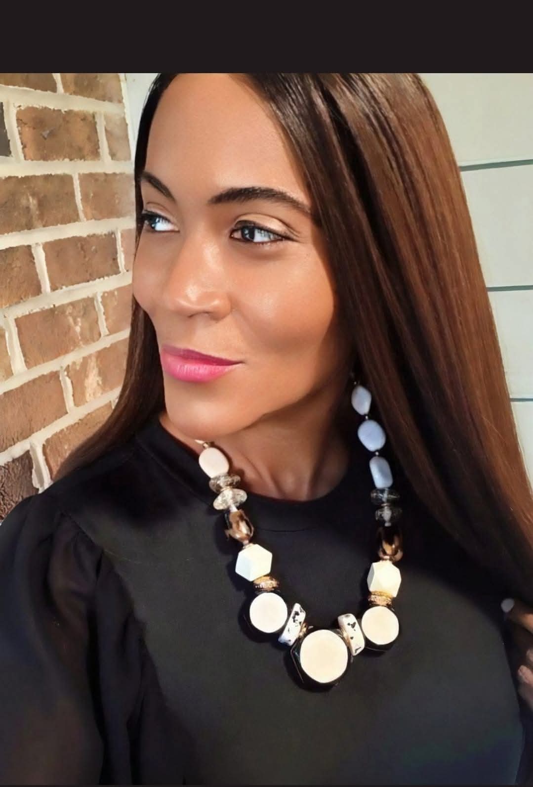 Leslie Ivory Leopard Necklace