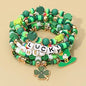 St. Patricks: 6 piece Charm Stack Bracelets
