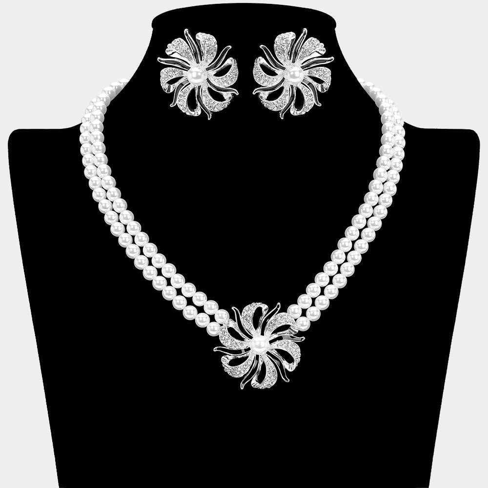 Pinwheel Pearl Bling Set
