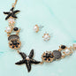 Jeweled Star & Shell Necklace Set
