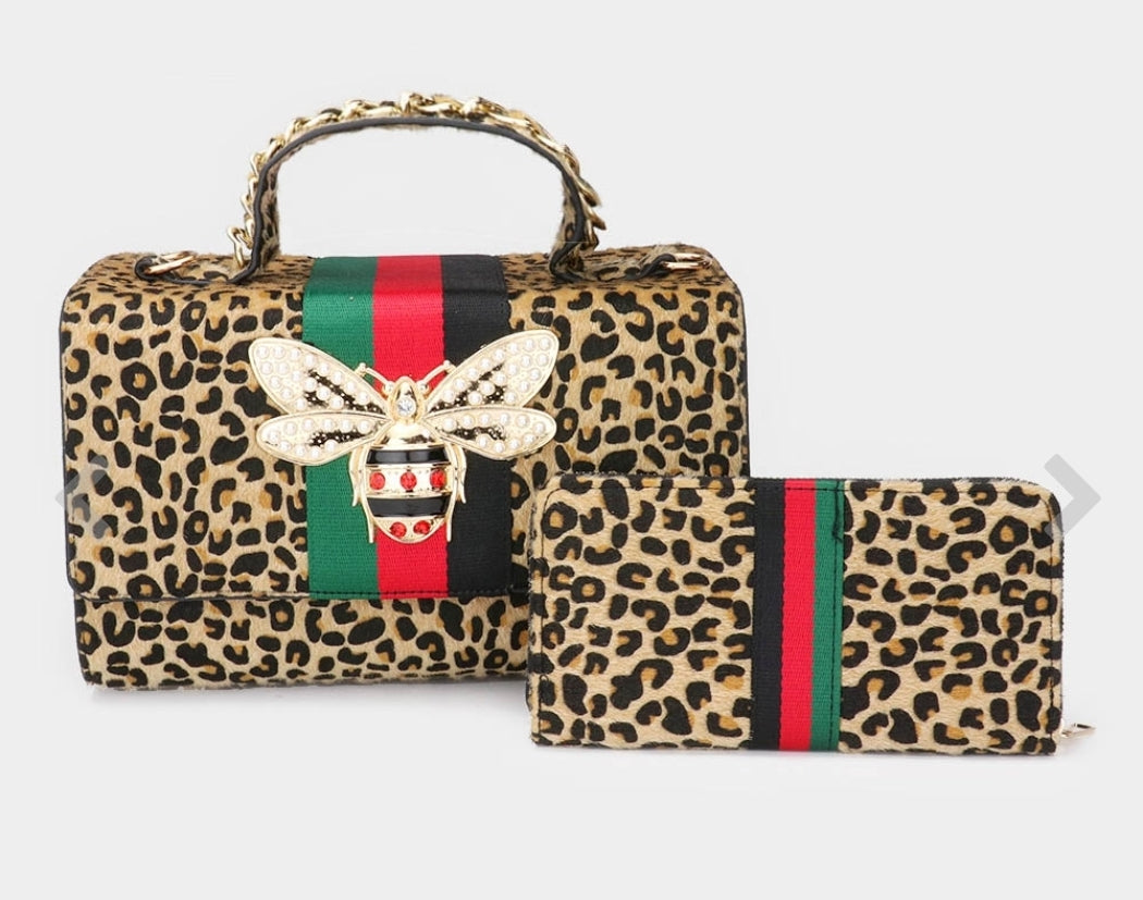 Honey Bee Tote & Wallet Set