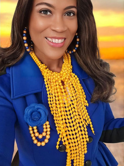 Oversized Pearl Hoops