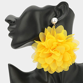 Grand Gardenia Earrings
