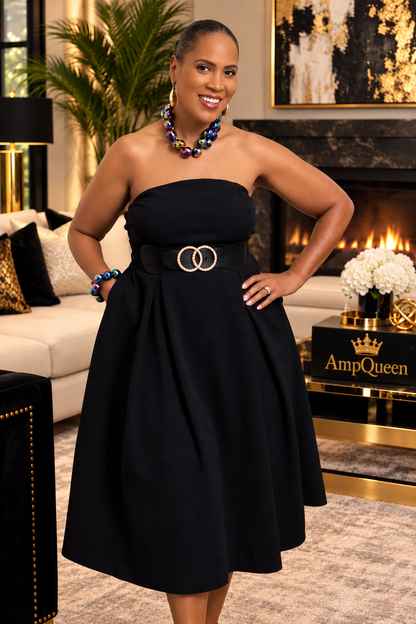 Strapless Fabulous & Flirty Midi Dress