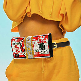 AMPQUEEN Rhinestone Fanny Pack