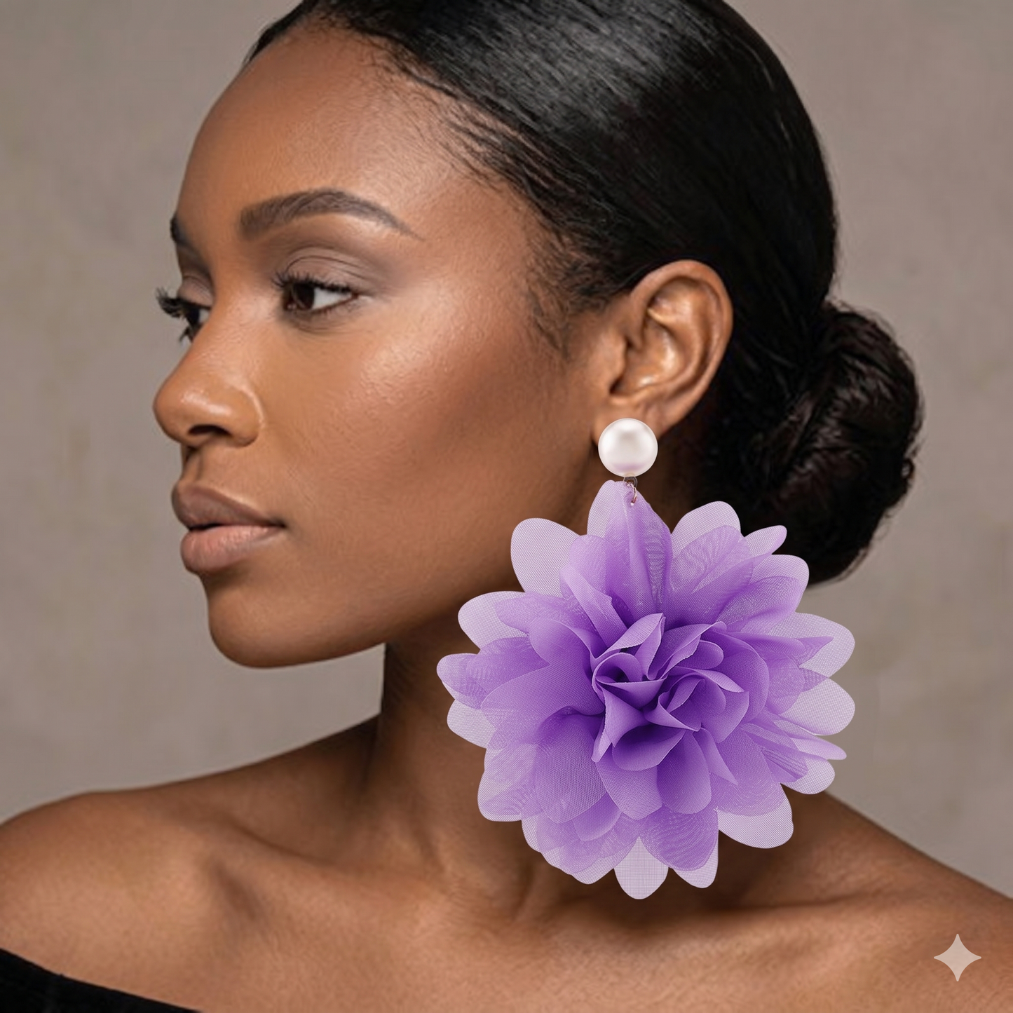 Grand Gardenia Earrings