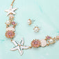 Jeweled Star & Shell Necklace Set