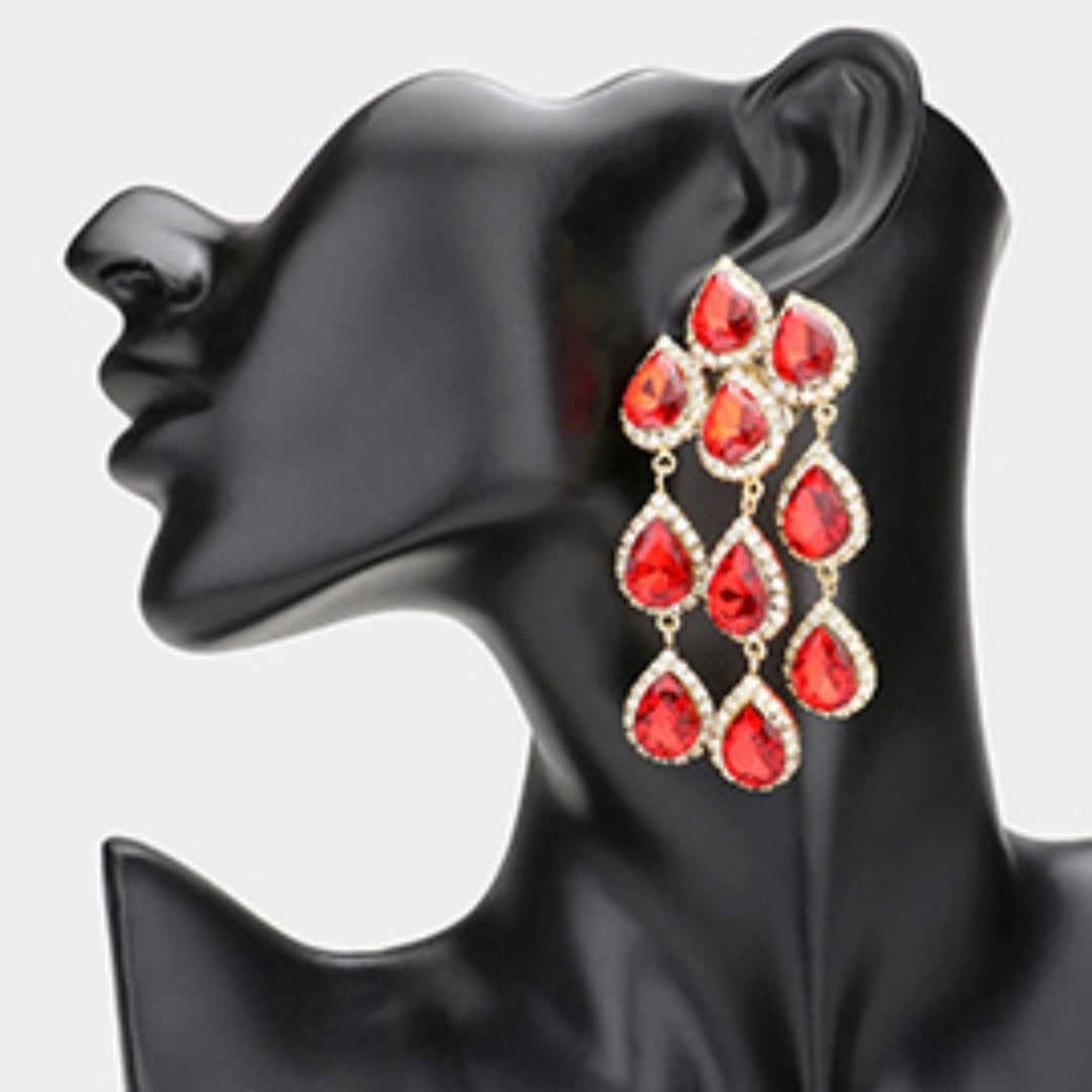 Clip On: Dangle Teardrop Earrings