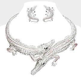 Alligator Rhinestone Statement Set