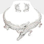 Alligator Rhinestone Statement Set