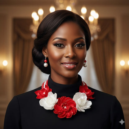 Devastating Diva's Floral Statement Necklace